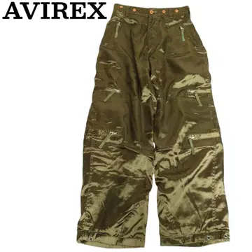 AVIREX 아비렉스 플라이트 팬츠 밀리터리 카고 팬츠 카키