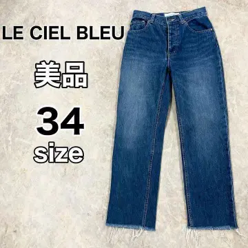 LE CIEL BLEU 하이웨스트 데님 팬츠 34 컷오프