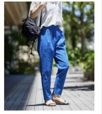 저널 스탠다드 워셔블 코튼 린넨 테이퍼드 팬츠