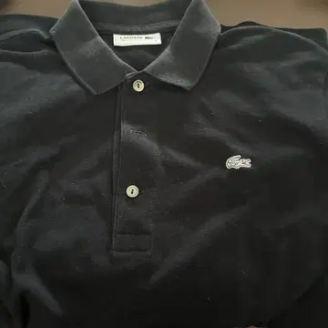 LACOSTE 블랙 피케 셔츠 사이즈 3