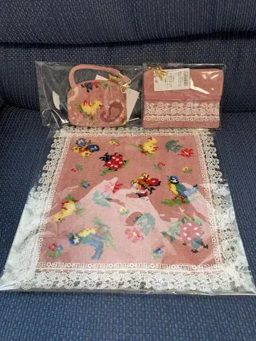 페일러 치카자와 레이스 하이디 손수건 파우치 3 새상품