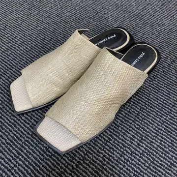 사이즈 37 yuko imanishi+ 베이지 오픈토 샌들