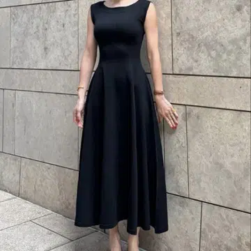 JENNE BLACK 플레어 원피스 L