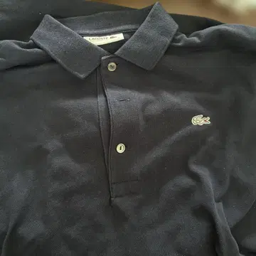LACOSTE 네이비 피케 셔츠 사이즈 3