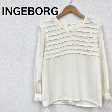 INGEBORG 잉게보르그 블라우스 화이트 긴팔 오피스 캐주얼