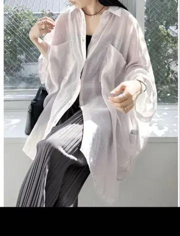 reca 레카의 돌먼 시어 셔츠 택 포함 미사용 새상품 아이스 그레이