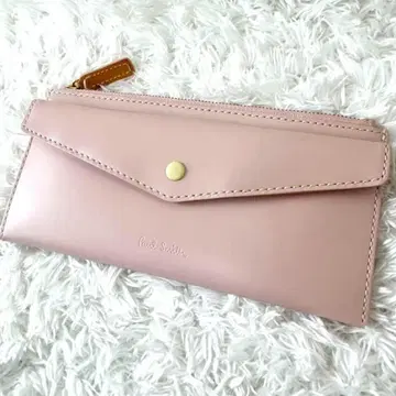 새상품급 Paul Smith 폴스미스 장지갑 러브레터 가죽 핑크