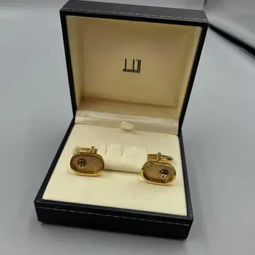 221 dunhill 골드 타원형 커프 링크