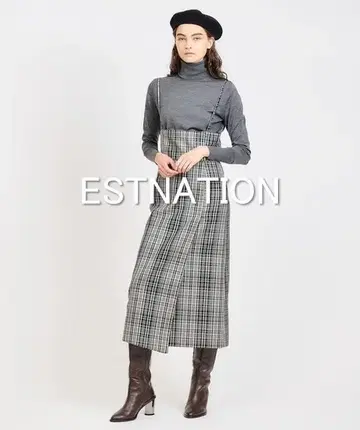 [새상품급] ESTNATION 하이웨스트 2WAY 랩스커트