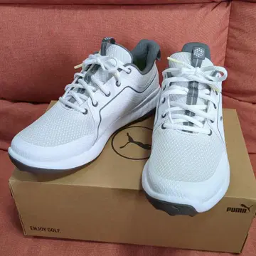 PUMA 골프화 26cm 화이트 슈레이스 스파이크리스 남성용
