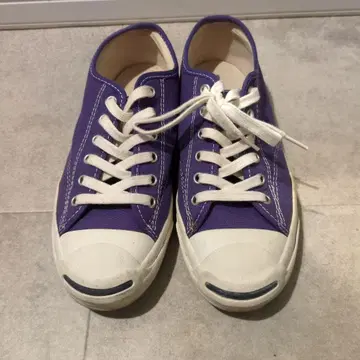 컨버스 잭 파셀 보라색 로우컷 스니커즈 24.5cm