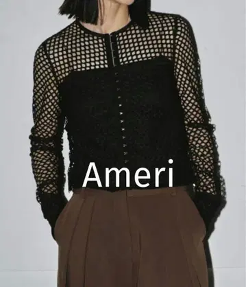 새상품 미사용 Ameri 메쉬 가디건