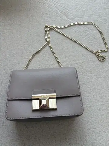 FURLA 그레이 가죽 숄더백