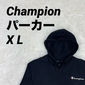 Champion 블랙 후드티 남녀 공용