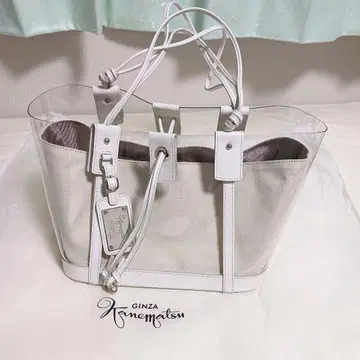 긴자 카네마츠 클리어 백 가로형
