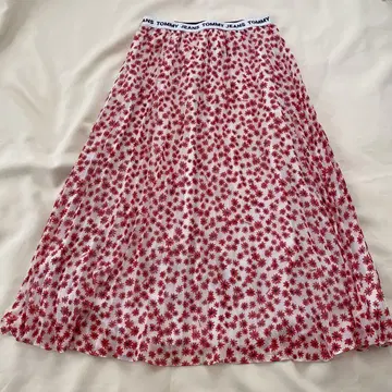 TOMMY JEANS 꽃무늬 플리츠 스커트 S