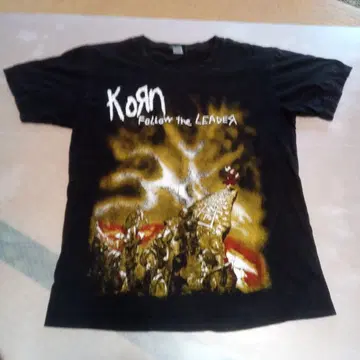 당시물 Korn Follow the Leader 티셔츠 블랙
