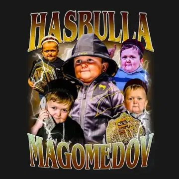[ T셔츠 ] Hasbulla Magomedv 하스브라 MMA 블랙 L