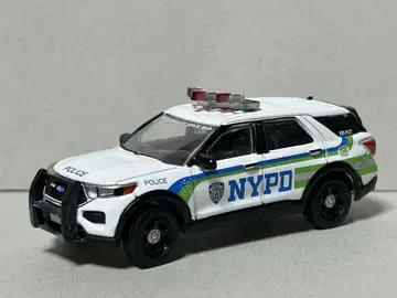 그린라이트 1/64 NYPD 포드 익스플로러 미니카