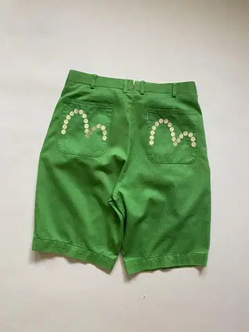 EVISU 2tucks shirt pants green
