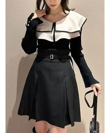 레이어드 파이핑 니트탑 다즈린