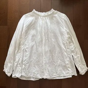 nest Robe 네스트로브 린넨 프릴 넥 블라우스 2way