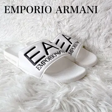 미사용 보관품 EMPORIO ARMANI 로고 슬라이드 샌들