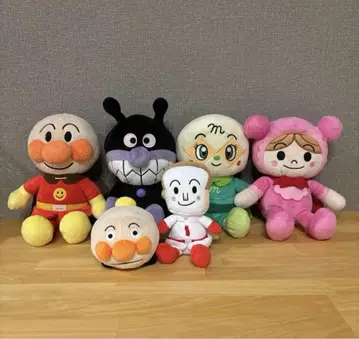 후와링 스마일 봉제 인형 프리티 빈즈 호빵맨 봉제 인형 세트