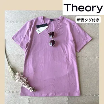 [택 포함 새상품] theory V넥 반팔 티셔츠 반팔 T셔츠 M