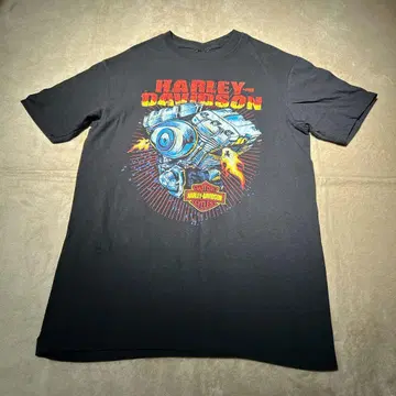 Harley-Davidson 반팔 티셔츠 블랙 모터사이클 바이크