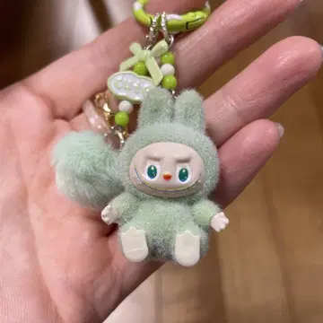 라부부 Labubu 키링 그린 인기 귀여움