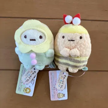스미코구라시 에비후라이노 꼬리 타피오카 손바닥 봉제인형 고양이 형제