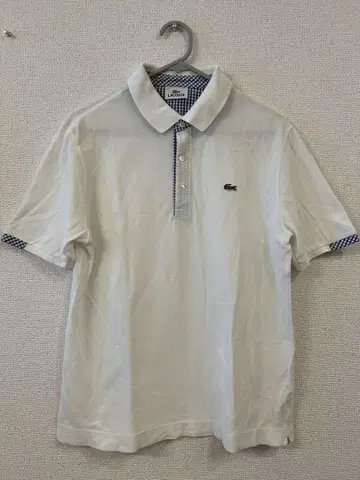 새상품급 LACOSTE 반팔 피케 셔츠 화이트 S