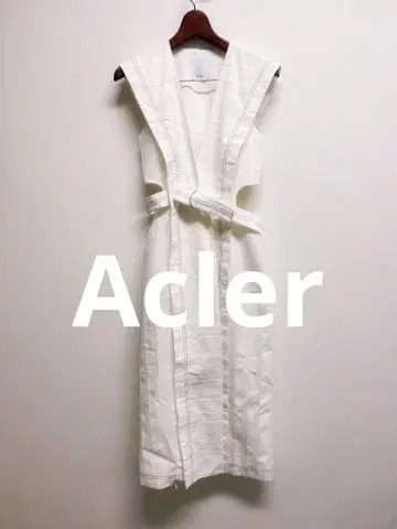Acler 아클러 원피스 크림 롱 드레스 마 혼방