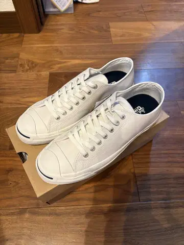 잭 파셀 가죽 27.5cm 화이트 컨버스 새상품 converse