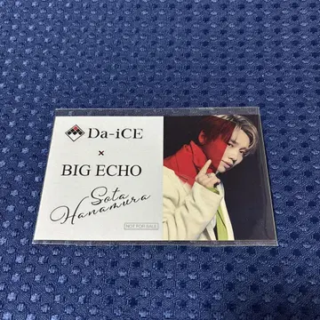 BIG ECHO 빅에코 스티커 씰 하나무라 소우타 Da-iCE