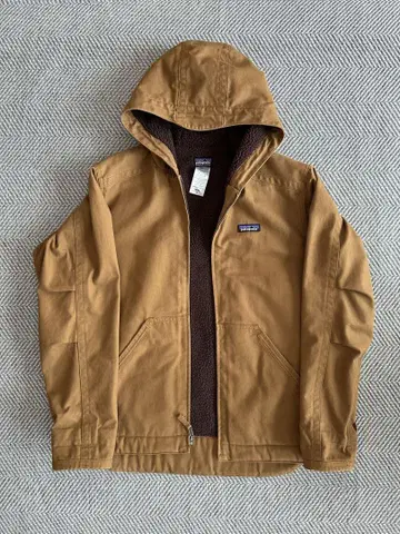 patagonia 파타고니아 라인드 캔버스 후디 불 피우기