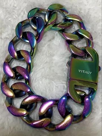 vitaly 바이탈리 팔찌 레인보우 7.5인치 19cm 무지개