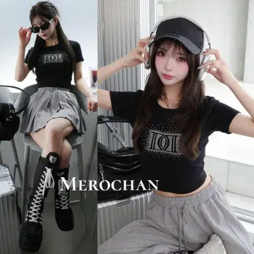 다리치 샤이니 DD 로고 컴팩트 T셔츠 미사용 새상품 블랙