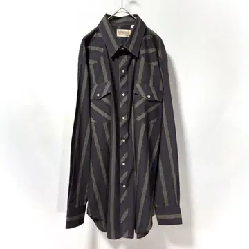 Western Shirt 웨스턴 셔츠 긴팔 스냅버튼 스트라이프