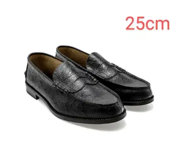 KENFORD EMBOSSED LOAFERS / BLACK PAISLEY