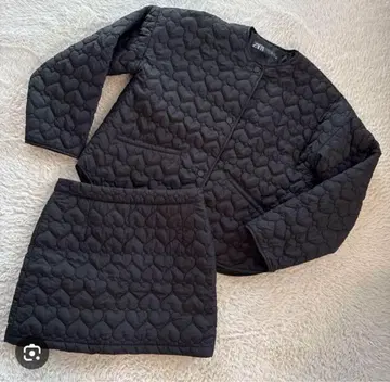 ZARA 블랙 퀼팅 셋업