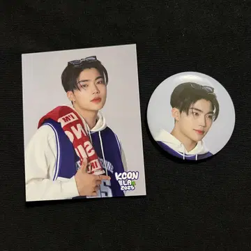 ZEROBASEONE 건욱 KCON 캔뱃지 트레카 포토 플래그