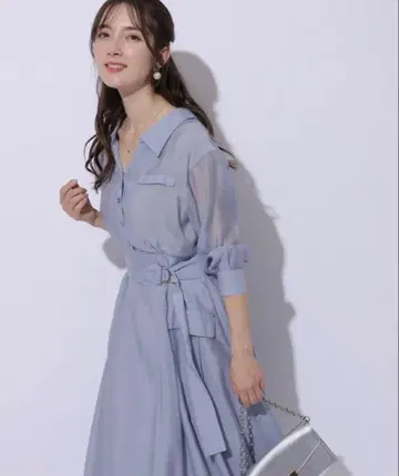 워크 셔츠 원피스 블루 아푸와이저 리셰