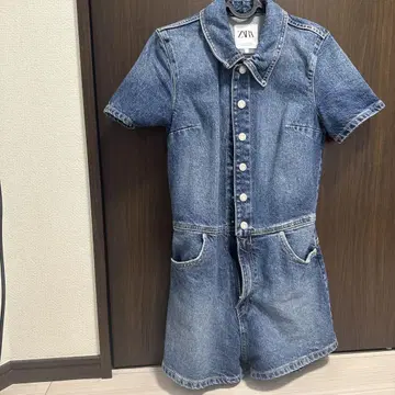 ZARA 데님 점프수트