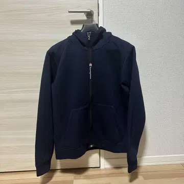 Champion 네이비 풀 집업 후드티 XL