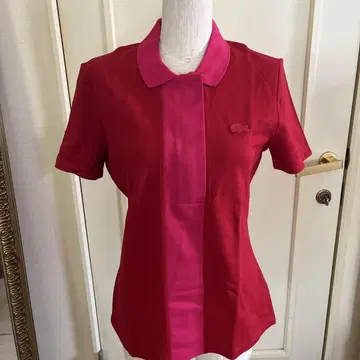 Lacoste 핑크 반팔 피케 셔츠