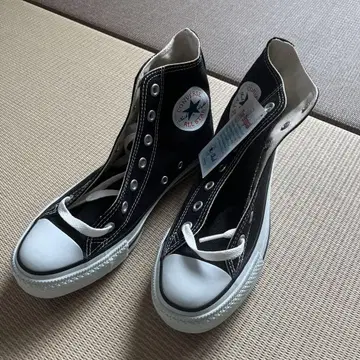 새상품 CONVERSE 하이컷 스니커즈 24.5cm 블랙