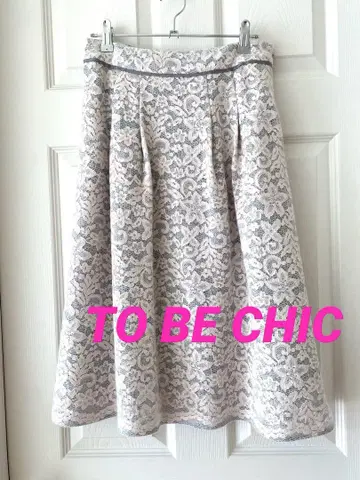 TO BE CHIC 니들 레이스 스커트 미사용 새상품