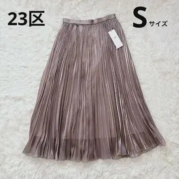 23구 [ 안 씨 착용/Oggi 10월호 게재 ] 샤이니 플리츠 스커트